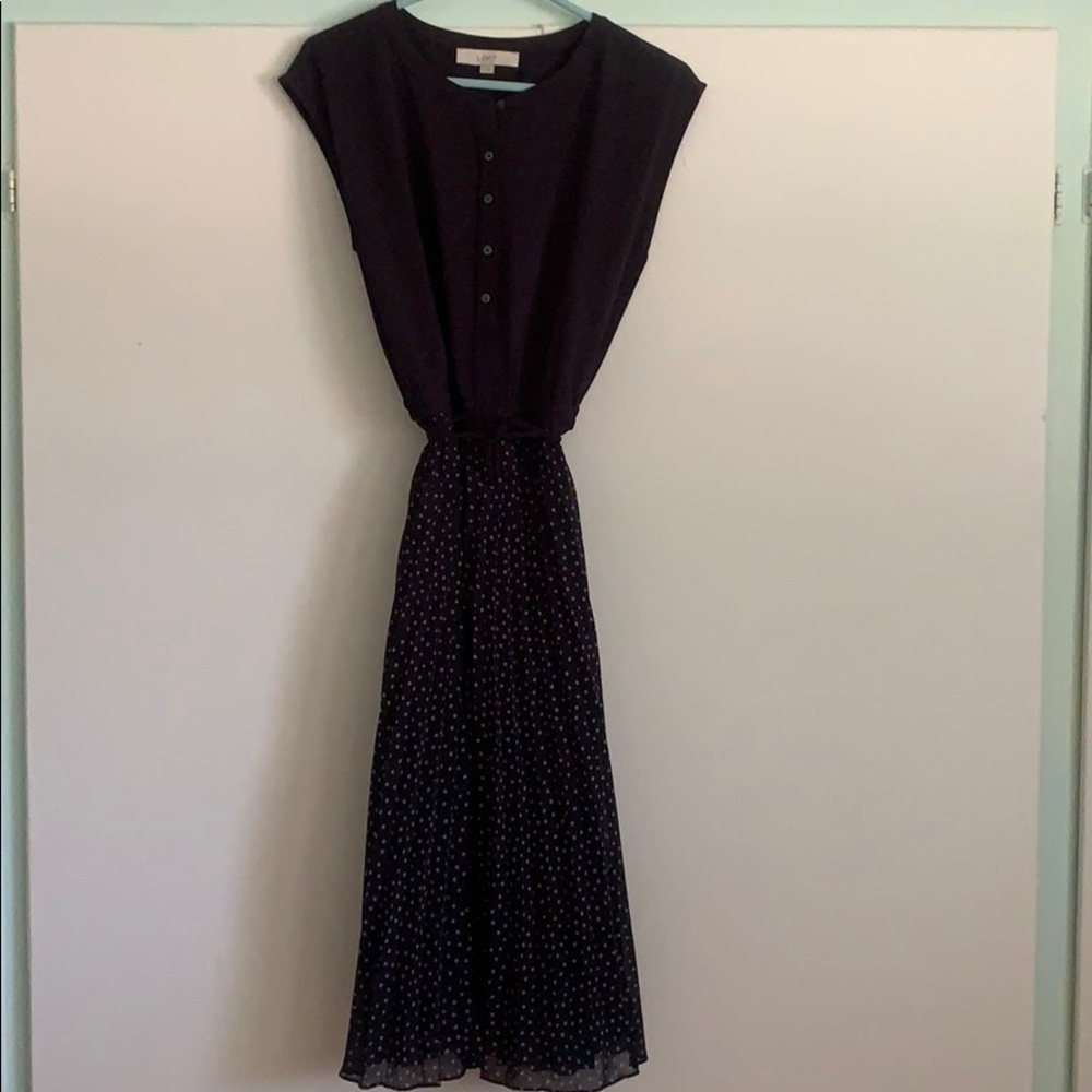 LOFT Geometrical Midi Dress